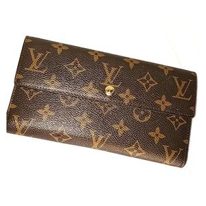 LV large Sarah monogram Trifold wallet